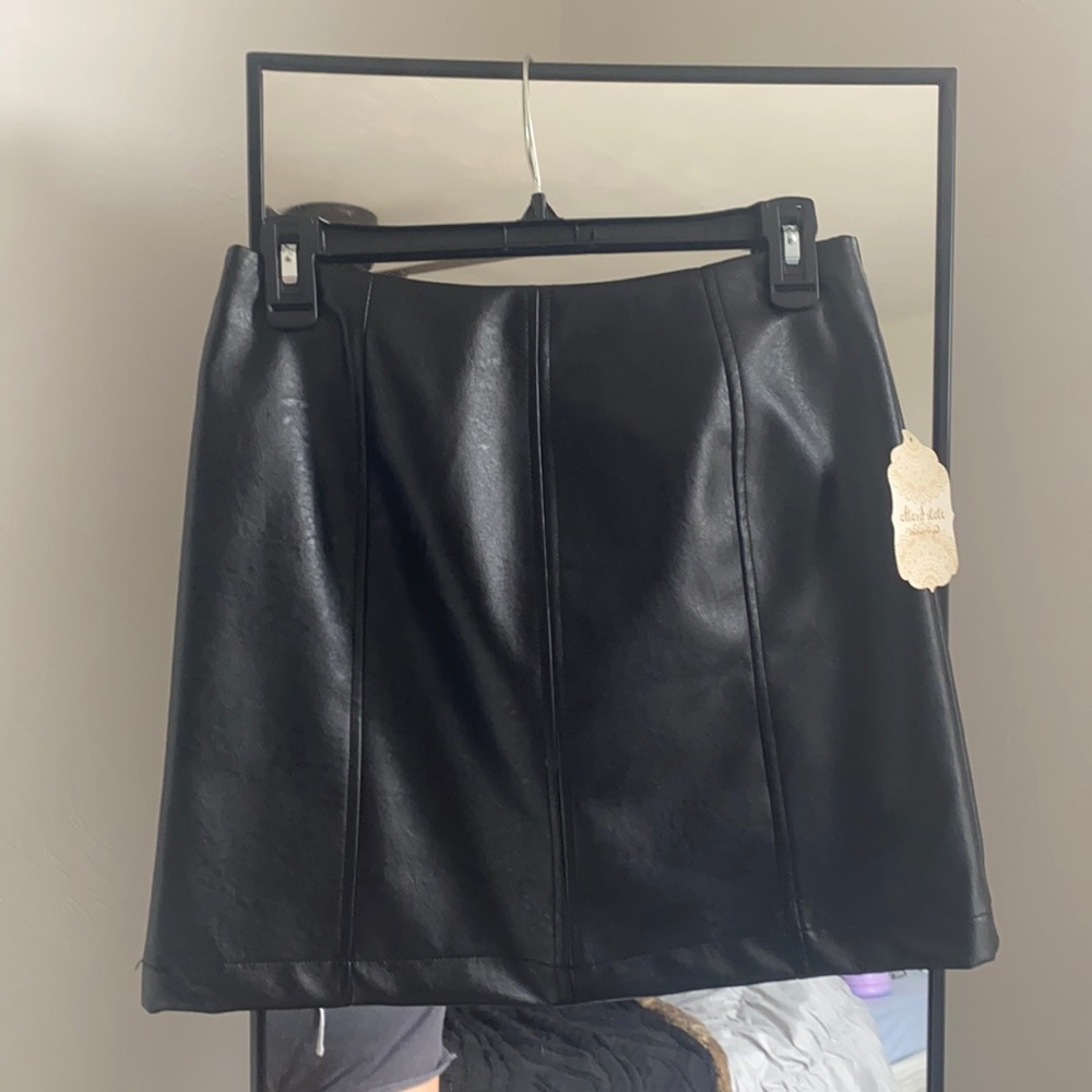 Faux Leather mini skirt